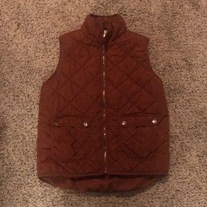 Burnt orange vest